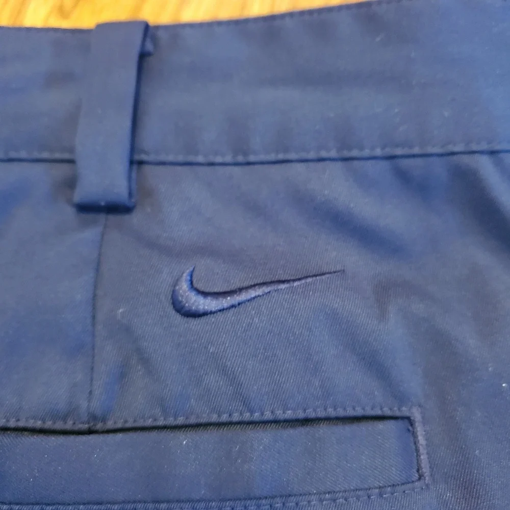 Nike‎ Golf Shorts Men 36 Blue Dri-FIT Flat Front Performance Stretch 551808-419